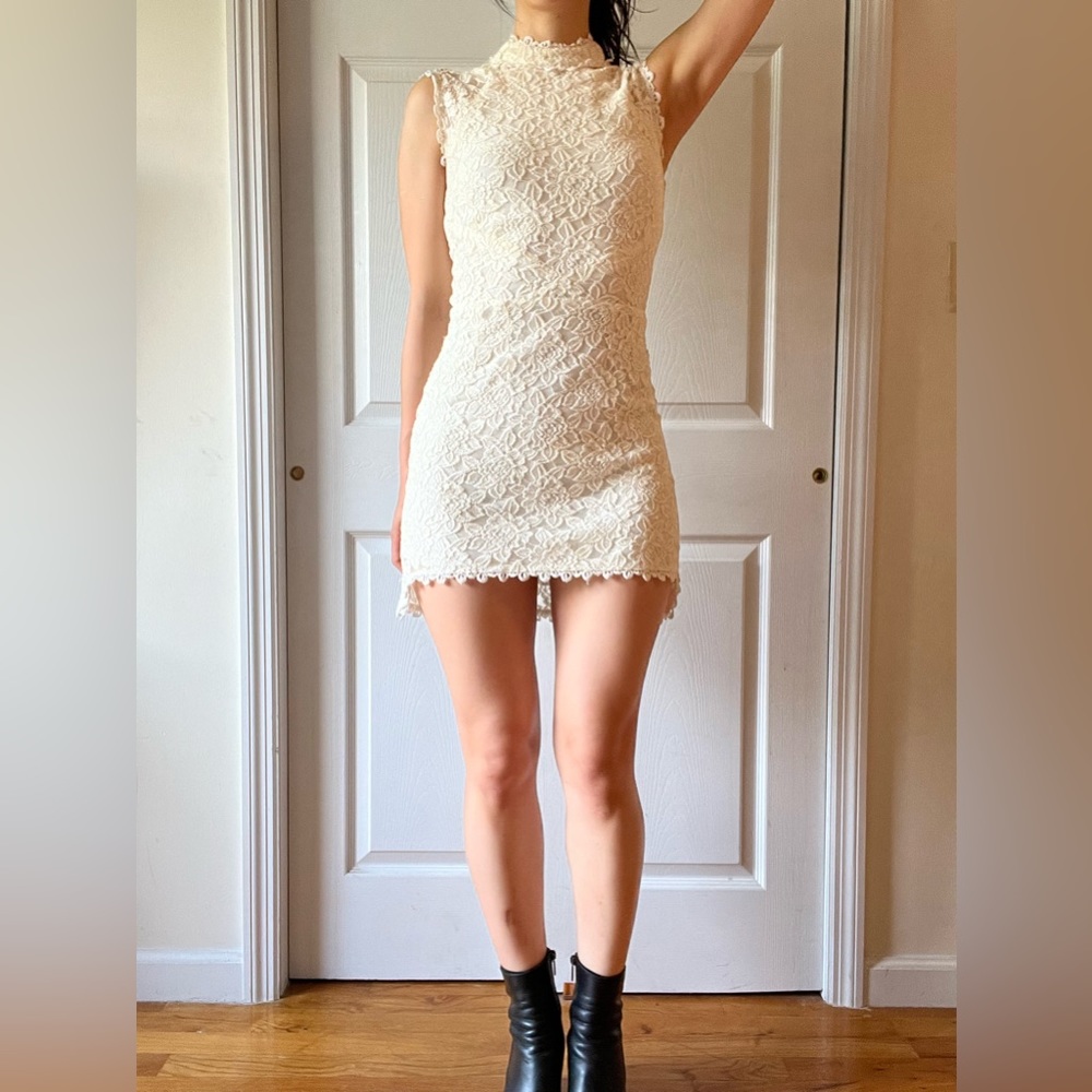 Reformation Alden Lace Mini Dress Size XS